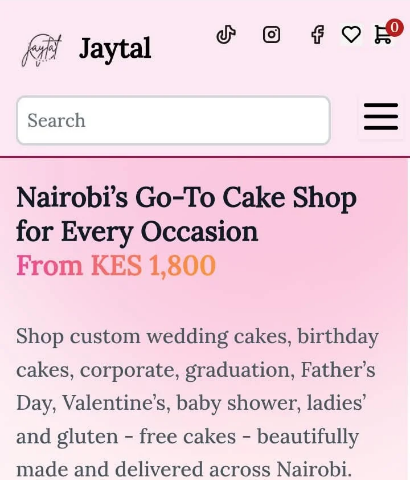 Jaytal House of Cake - African Script client project