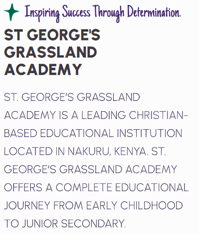 St.Georges Grassland Group Of Schools - African Script client project